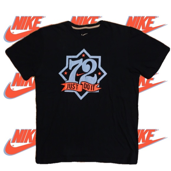 Nike | Shirts | Nike Mens Just Do It 72 Black T Shirt Xl | Poshmark